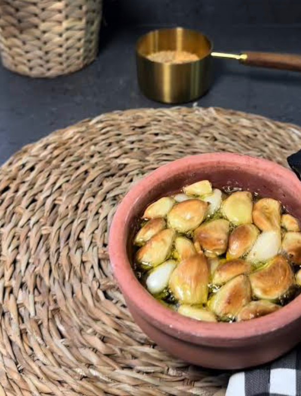Kiremitte sarımsak 